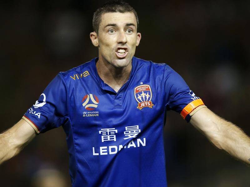 Newcastle Jason Hoffman has been used in a multitude of positions during his A-League career.