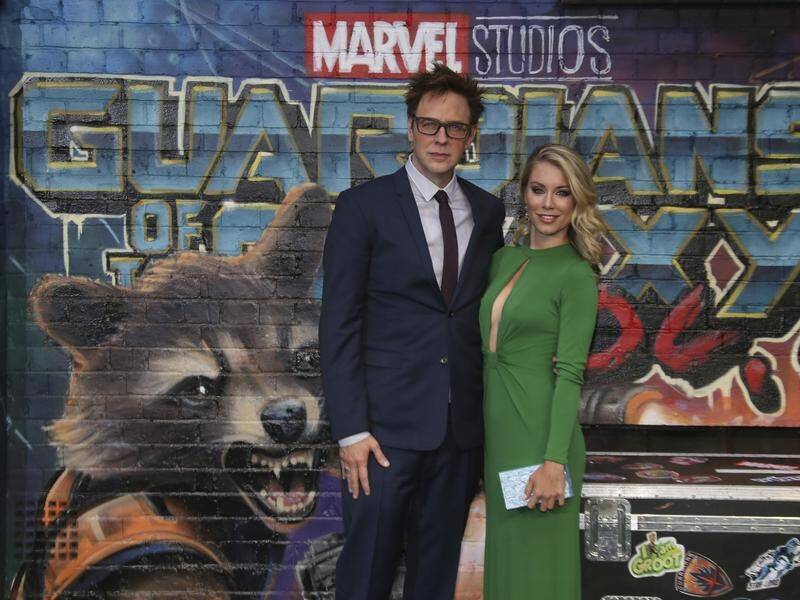 Disney has reinstated James Gunn (L) as writer and director of Guardians of the Galaxy, Vol. 3.