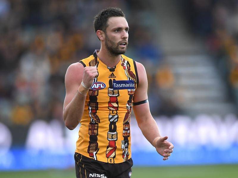 Jack Gunston has kicked six goals for Hawthorn who've beaten Port Adelaide by 31 points in Tasmania.