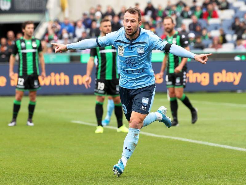 Adam Le Fondre of Sydney FC has had another hot start to the A-League season.
