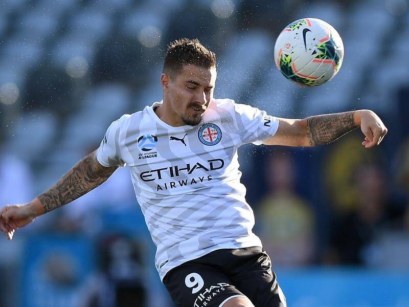 Melbourne City will look to Jamie Maclaren to continue his hot form against Newcastle on Monday.