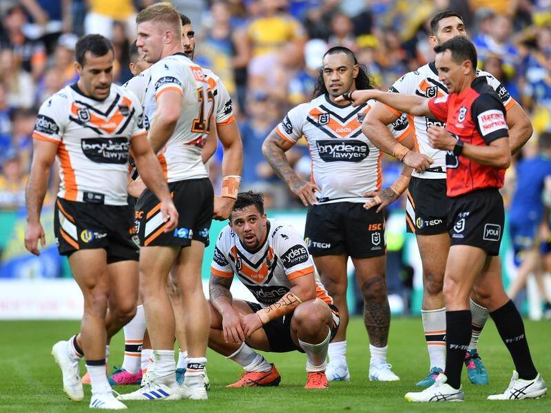 The Tigers' 51-6 NRL loss to Parramatta is their heaviest defeat in almost three years.