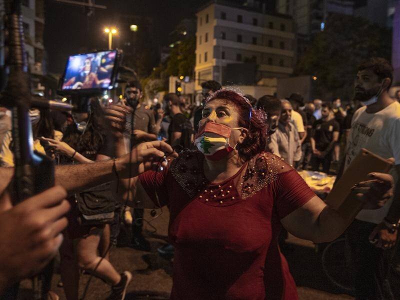 Protests have erupted in Lebanon as the country's currency dives amid an economic crisis.