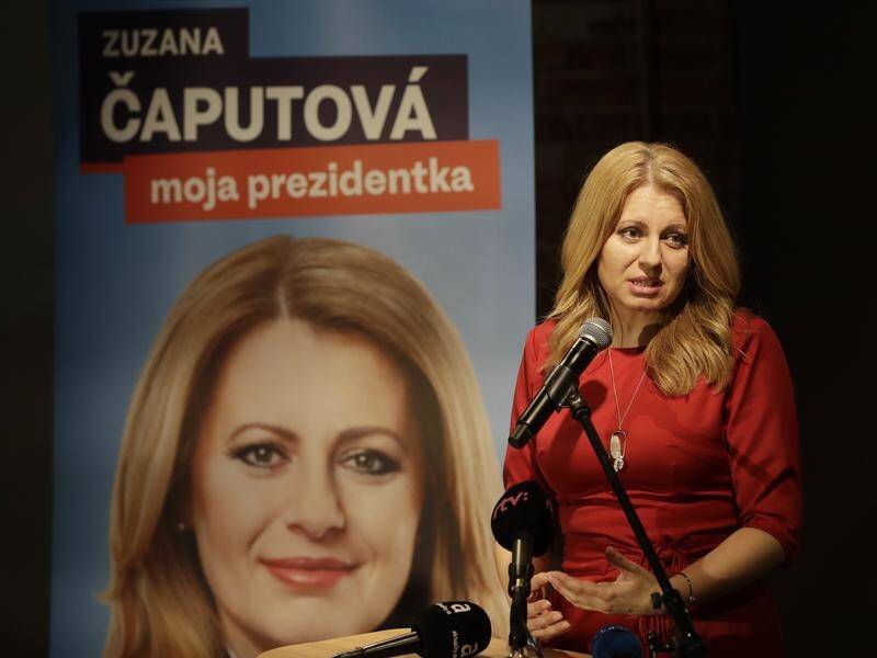 Lawyer Zuzana Caputova has won the first round in Slovakia's presidential election.