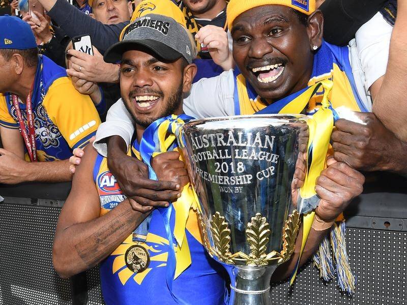 Willie Rioli won the premiership with West Coast in his first season in the AFL.