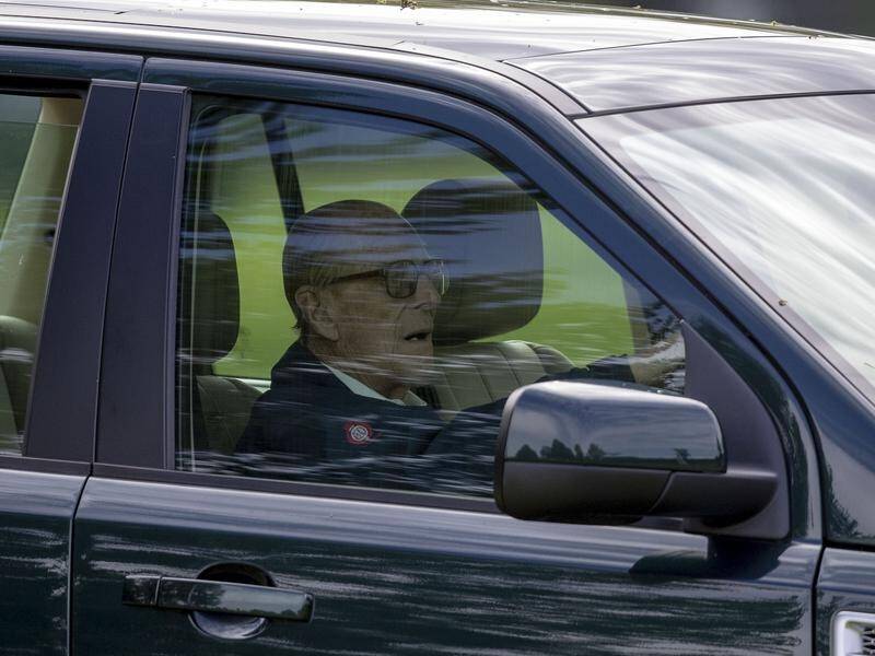 New images appear to show Prince Philip driving a new Land Rover on the royal Sandringham estate.