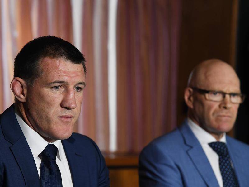 Cronulla CEO Barry Russell and co-captain Paul Gallen discuss Shane Flanagan's deregistration.