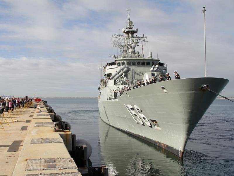 The last RAN vessel to deploy in the Middle East was HMAS Toowoomba.