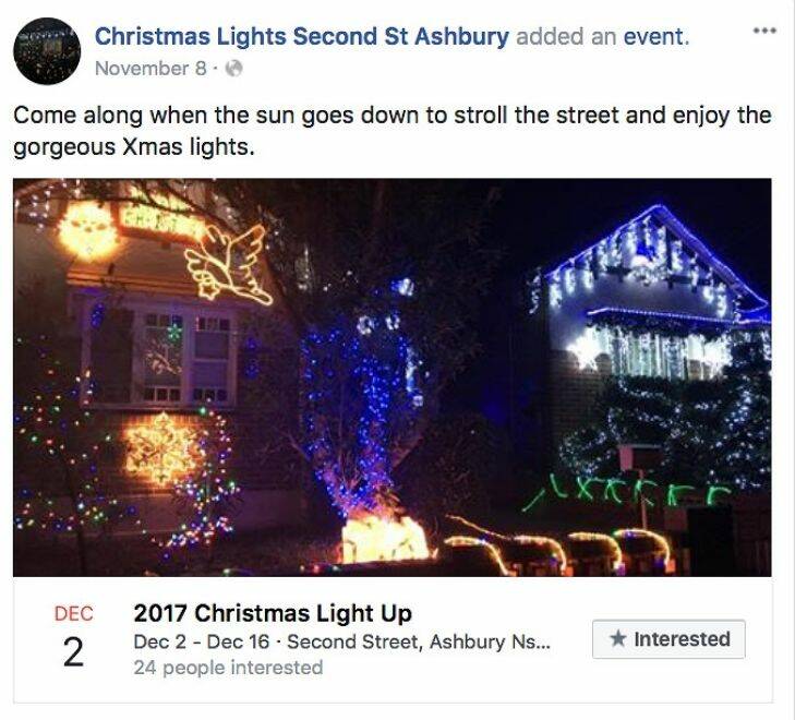 The tiny Sydney suburb obsessed with Christmas lights